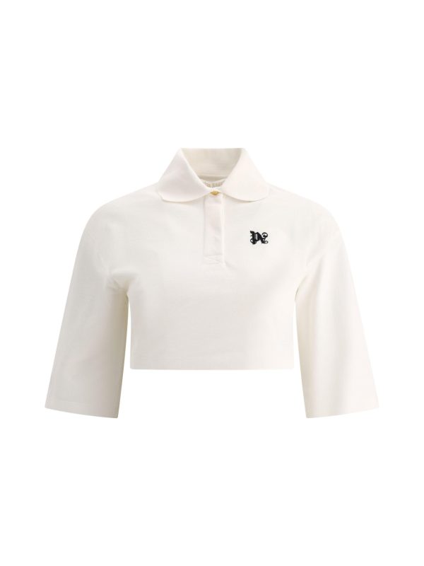 Women's Monogram Cropped Polo Shirt